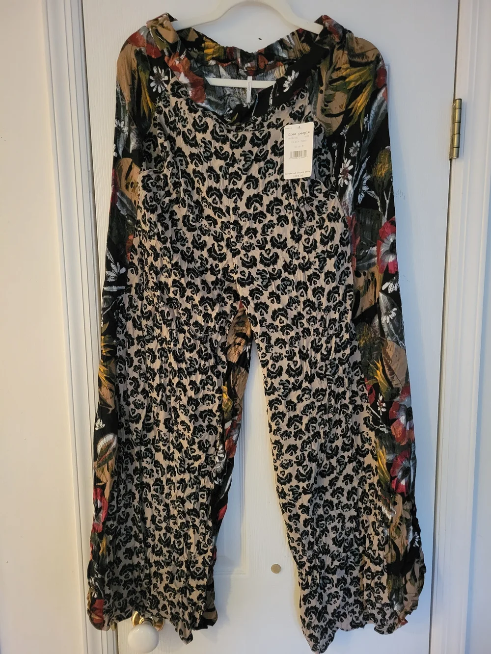 Wide Leg Floral Pants